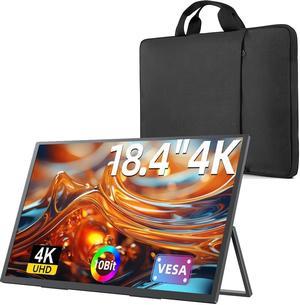 EVICIV Portable Monitor 18.4" 4K 10Bit and Laptop Sleeve Case 19 inch