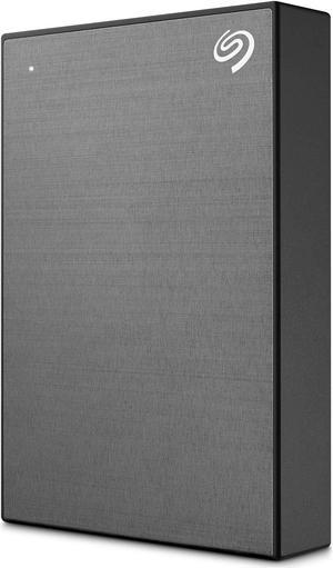 Seagate One Touch, 5TB, Portable External Hard Drive, PC Notebook & Mac USB 3.0, Space Grey, 1 Year Mylio Create, 4 mo Adobe CC Photography,  Excl. (STKB5000405)