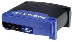 Linksys 2-Port Switched PrintServer - 4 Ports, Blue, Touch Control