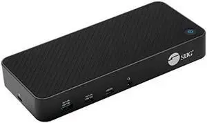 SIIG USB-C Triple 4K 60Hz Docking Station with 100W PD - Triple 4K@60Hz or Single 5K@60Hz Monitor Laptop Dock - DisplayLink - 3X HDMI, 2X DisplayPort, 3X USB-A, 2X USB-C, Gigabit Ethernet