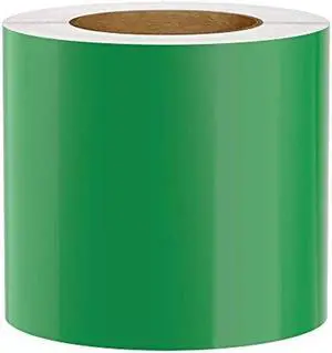 Premium Vinyl Label Tape, Green, 5" x 150' for DuraLabel 9000, LabelTac 9, SafetyPro 9G, VnM 8 and Viscom ProMax 9