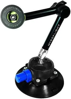 MYGOFLIGHT Flex Suction PRO Adjustable Handsfree Flight Travel iPad/Tablet Mount Holder with 360 Degree Rotation, Black, Blue, (MNT-1810)