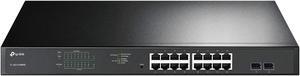 TP-Link TL-SG1218MPE | 16 Port Gigabit PoE Switch | Easy Smart Managed | 16 PoE+ Ports @250W, 2 non-PoE ports, 2 combo SFP slots | 3 Year Manufacturer Warranty | QoS, Vlan, IGMP & LAG