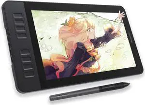 GAOMON PD1161 Drawing Tablet with Screen, Digital Art Tablet with Battery-Free Stylus, Tilt, 8 Shortcut Keys for Paint, Design, Illustration, Editing, 11.6-inch Graphics Tablet for Mac, Windows PC