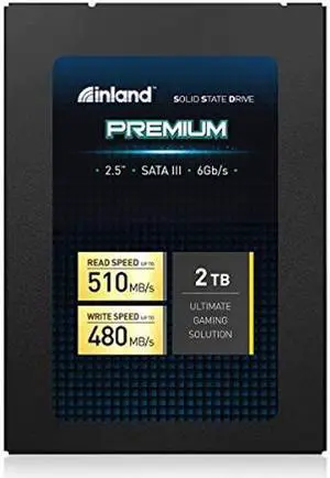 INLAND Premium 2TB SSD SATA III 6GB/s 2.5 Inch 7mm 3D NAND Internal Solid State Drive (2TB)