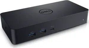 Dell Universal Dock - D6000S, Equipped with USB-C/USB-A PowerShare Options, Connect Upto Three 4K Displays, LED Indicator, Black
