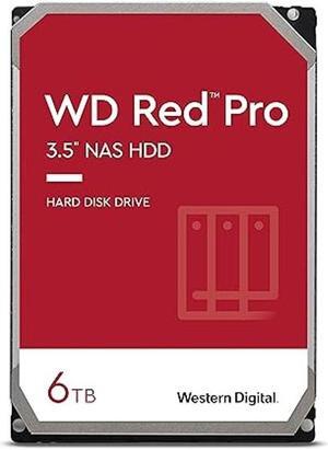 Western Digital 6TB WD Red Pro NAS Internal Hard Drive HDD - 7200 RPM, SATA 6 Gb/s, CMR, 256 MB Cache, 3.5" - WD6003FFBX