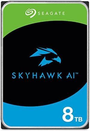 Seagate Skyhawk AI 8TB Surveillance Internal Hard Drive HDD-3.5 Inch SATA 6Gb/s 256MB Cache + Drive Health Management & 3-Year Recovery Service - (ST8000VEZ00)