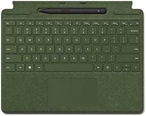 Microsoft Surface Pro Signature Keyboard with Slim Pen 2 Bundle, Forest Colour Keyboard
