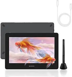 GAOMON PD1220 11.6'' Pen Display (Charcoal Grey) & GAOMON Full-Featured Type-C Cable for GAOMON PD1220/PD1320 Drawing Monitors