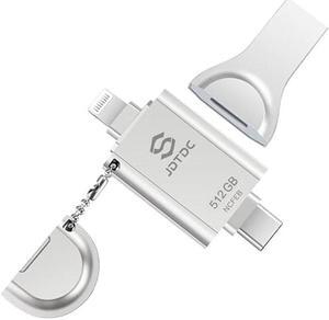 Apple MFi Certified 512GB Photo-Stick-for-iPhone 15/14/13/12 Flash Drives External Storage Stick for USB C iPhone-Thumb-Drive Memory-Mobile-for-Android iPad-Flash-Drive iPhone-Photo-Transfer-Stick