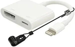 The Dongler MFI Certified Apple Lightning Pigtail Dongle Adapter - Supports HDMI 1080p HD, Easy Plug-n-Play - DO-D005