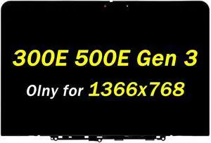 PEHDPVS 5D11C95886 Original New Screen Replacement for Lenovo 300e 500e ChroMebook Gen 3 82JB 82JC 82JB0000US 82JB0001US 82JB0002US 5D11C95891 5D11M35206 HD 1366X768 LED LCD Display Digitizer