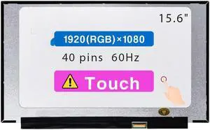 15.6" Screen Replacement B156HAK02.3 LP156WFD-SPK1 LP156WFD(SP)(K1) for Dell Inspiron 15 3505 3511 3520 3530 3535 P90F P90F004 P112F (After 2020) LCD Display Panel 40 pin (FHD 1920x1080 Touch)
