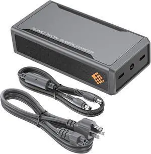 SlimQ GaN Charger for Laptop, DC 20V and Two USB C PD3.0 100W : 240W,230W,200W,180W,170W - Gaming Laptop AC Adapter for Dell,MSI,Lenovo,HP,Razer,Asus,Acer... (3-Pin)