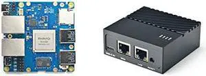 Nanopi R4S Mini Portable Travel Router OpenWRT with Dual-Gbps Ethernet Ports 4GB LPDDR4 Based in RK3399 Soc for IOT NAS Smart Home Gateway