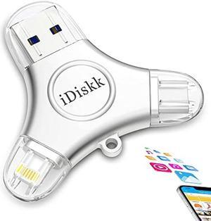 App-le Mfi Certified iDiskk 1TB iPhone 15 Photo Flash Drive for iPhone Photo Stick USB -C iPad Pro Android Samsung for iPhone 15/14/14 PRO/13/13 PRO/12 pro/12/11/11/Pro/XR/X, Memory Stick for PC,Mac