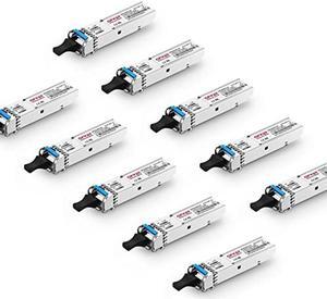 Tongyu SFP LC Module 1000Base 1310nm/1550nm 20km Single LC Transceiver for Cisco, Ubiquiti UF-SM-1G, Netgear, Mikrotik, Other Open Switches 10 Pcs