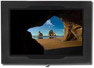 TABcare Security Locking Metal Case for Dell Latitude 5285 5290 7200 7210 as Kiosk, POS, Store, Show Display (Black, Wall Mount VESA)