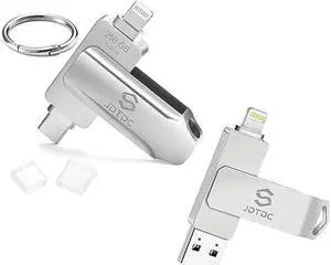 2 in 1 Photo Storage Stick for iPhone iPad Memory External Storage for iPhone Thumb Drive iPhone Lightning USB Flash Drive