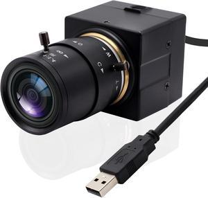 SVPRO USB Camera 4K Ultra HD Webcam with Zoom Lens 2.8-12mm, Manual Focus Camera Web 3840x2160 30fps Sony IMX415 Sensor Camera USB UVC Video Camera for Mac/Windows/Linux/Android