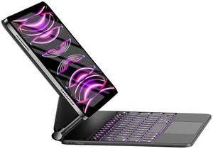 HOU Slim Keyboard Case for iPad Pro 11 Inch (4th/3rd/2nd/1st) Gen 2022,iPad Air 5th&4th Generation Case with Keyboard,Magic-Stand, Multi-Touch Trackpad,Magnetic