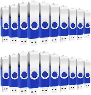 256MB Bulk Flash Drives 100 Pack EASTBULL USB 2.0 Flash Drives Pack 256MB Thumb Drives Bulk (Blue)