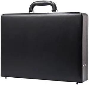 YUEMAI Hard Attache Expandable Briefcases for Men & Women/Hard-Sided Laptop Case with Combination Locks - Black