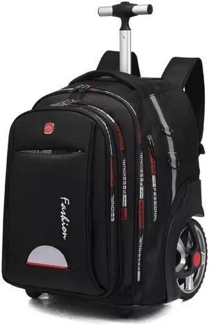 Glodiar Rolling Backpack,Large Rolling Laptop Bag Briefcase Backpacks with Wheels for Women Adults Travel Trolley Office,Waterproof Wheeled Backpack(22inch, Black)
