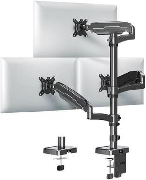 MOUNT PRO Triple Monitor Mount for Max 32" Computer Screen, Adjustable 3 Monitor Desk Mount, up to 17.6lbs Each, Gas Spring Monitor Arm with Tilt Swivel Rotation, VESA Mount 75x75/100x100mm