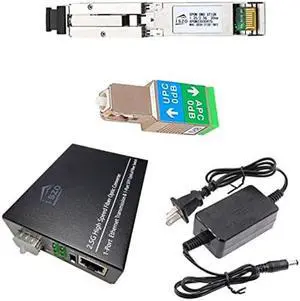 iszo 1Set 2.5G ONU with 2.5G Media Converter, Bridge Mode,2.5G Modem,GPON/EPON/XPON Stick ONU, SC Connector UPC/APC, Support MAC/SN/LOID Modify,DDM PON Module,FTTH Tools
