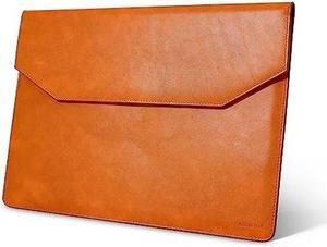 Kronemar 13 inch Premium Full-Grain Leather Laptop Sleeve Case - Compatible with 2016-2022 MacBook Pro 13 Inch, 2018-2022 MacBook Air 13 inch, 12.9 inch iPad Pro - Tan