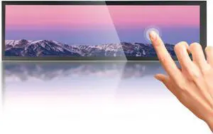 Yunseity 8.8 Inch Touch Screen Monitor, 480x1920 LCD HD 170deg View Portable Monitor, 60Hz Refresh Rate Monitor Panel for RasPi, Windows HDR, 600 Nits Brightness, Eye Care, USB