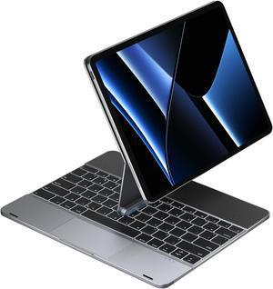 doqo iPad Pro 12.9 Case with Keyboard,12.9 inch ipad Keyboard Case for ipad pro 12.9 inch 6th-2022/5th-2021/4th-2020/3rd -2018 Generation, Multi-Trackpad,Al Alloy,Magnetic,360deg Rotatable,Slim