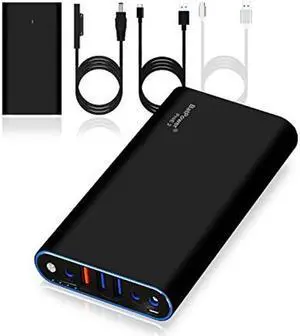 BatPower ProE 2 ES7B 98Wh MS Surface Power Bank for Surface Pro X 8 7 6 5 4 3 2 RT Go Surface Book 3 2 1 External Battery Surface Laptop 4 3 2 1 Portable Charger, USB QC Fast Charge Tablet Smartphone