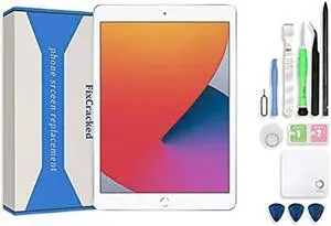 FixCracked Replacement LCD Screen and Glass Touch Digitizer for ipad Mini 4 with Professional Tool Kit(White)