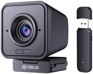 TOALLIN 1080P HD Wireless Webcam for PC, Built-in Noise-Canceling Microphone, Wireless Computer Camera for Video Conferencing, Live Streaming and Online Video Calls