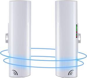 High-Speed 5G Outdoor Wireless Bridge Kit - Long Range Point-to-Point WiFi Expansion Set | Preconfigured, Complete 2-Unit Bridge Kit - P2P (3.5 Miles)