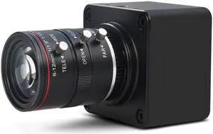 MOKOSE 4K@30fps USB Camera with 6-12mm Varifocal Manual Lens Webcam UVC Free Drive Compatible Windows Mac OS X Linux