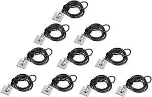 I3C Laptop Cable Lock Hardware Security Cable Lock Anti Theft Combination Lock, Laptop-Computer-Security-Locks for Laptop PC Monitors Projectors Docks iPad Tablet Notebooks MacBook (10pack)