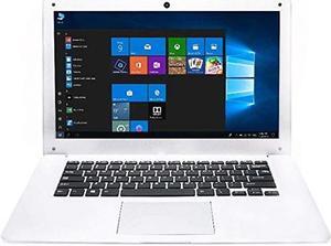 Tocosy Laptop 10.1Inch Quad Core Windows 10 HD Graphics Ultra Thin Computer PC, 2GB RAM 32GB Storage 1.92GHZ USB 2.0 WiFi Bluetooth HDMI IPS Display Notebook (White)