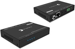 gofanco Prophecy HDBaseT 4K HDMI Extender Over CAT5e/6/7 - 328ft(100m) @1080p, 230ft(70m) @UHD 4K/60Hz (4:2:0 8-bit) 4K/30Hz, Dual IR, RS-232, CEC, PoC, HDMI 1.4, HDCP 2.2/14 (PRO-HDbaseT-RS100)
