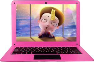 Tocosy Laptop 10.1Inch Quad Core Windows 10 HD Graphics Ultra Thin Computer PC, 2GB RAM 32GB Storage 1.92GHZ USB 2.0 WiFi Bluetooth HDMI IPS Display Notebook (Pink)