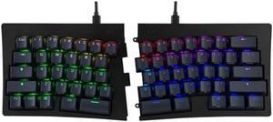 BAROCCOMiSTEL MD600 Alpha BT RGB Black TKL Ergonomic Mechanical Keyboard, 60% Split-Alice Layout, PBT Double Shot Keycap (Transparent), Bluetooth5.0, Mac/Windows OS Compatible -Gateron G Pro Yellow