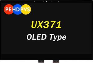 PEHDPVS 13.3" Screen Replacement for ASUS ZenBook Flip S13 UX371 UX371E UX371EA UX371EA-XB76T UX371EA-XH76T UX371EA-XH77T UHD 4K 3840x2160 OLED LCD Touch Screen Display Assembly (OLED Type)
