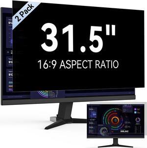 [2-Pack] 31.5 Inch Computer Privacy Screen Filter for 16:9 Widescreen Monitor, Removable Eye Protection Anti Glare Blue Light Filter Privacy Shield, Anti Spy Screen Protector Film 31.5 In