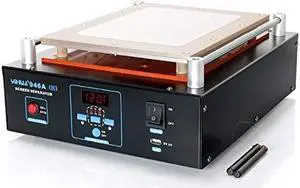 YIHUA 946A-III Digital LCD Screen Separator 5V 2A USB Power Supply with Built-in Long-Lasting Vacuum Pump for Mobile Ipad degF /degC (Aluminum Panel Size: 28cm x 22cm /11" x 8.7" +-0.05)