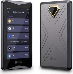 ELLIPAL Titan 2.0 Crypto Cold Wallet, Hardware Wallet, 100% offline, Air-gapped - The Most Secure Crypto Wallet for 10000+ Coins & Tokens & NFTs