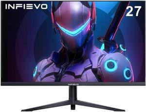 INFIEVO Gaming Monitor 27 Inch QHD 1440P Computer Monitor 165Hz VA 1ms Built-in Speakers, FreeSync, Ultra-Thin PC Monitor, VESA Compatible, Tilt Adjustable, Liftable Stand, Eye Care, HDMI X2 /DP