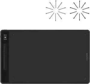 HUION Inspiroy Giano G930L Wireless Graphics Drawing Tablet Bundle with 10 Pack Felt Nibs Bundle with 10 Pack Replacement Nibs